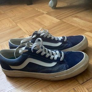 Blue vans shoes